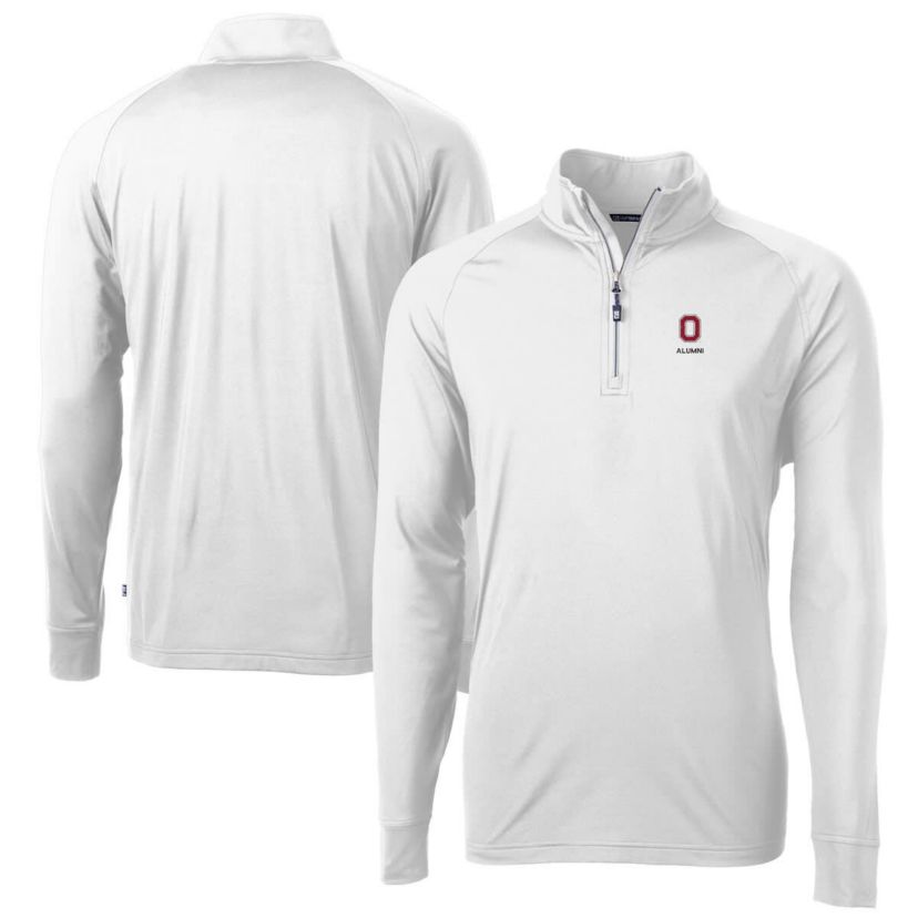NCAA Ohio State Buckeyes Alumni Logo Adapt Eco Knit Stretch Recycled Quarter-Zip Pullover Top