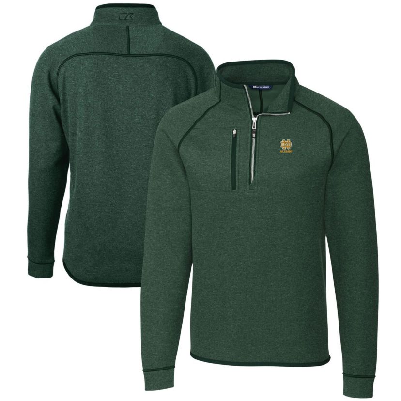 NCAA Notre Dame Fighting Irish Alumni Logo Mainsail Sweater-Knit Half-Zip Pullover Jacket