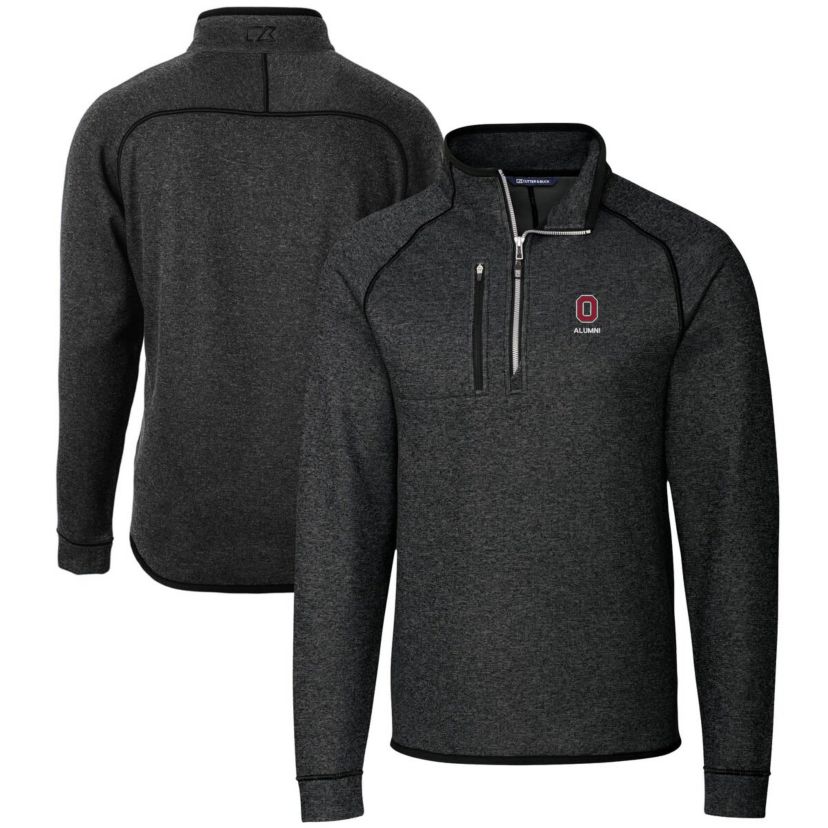 NCAA Ohio State Buckeyes Alumni Logo Mainsail Sweater-Knit Half-Zip Pullover Jacket