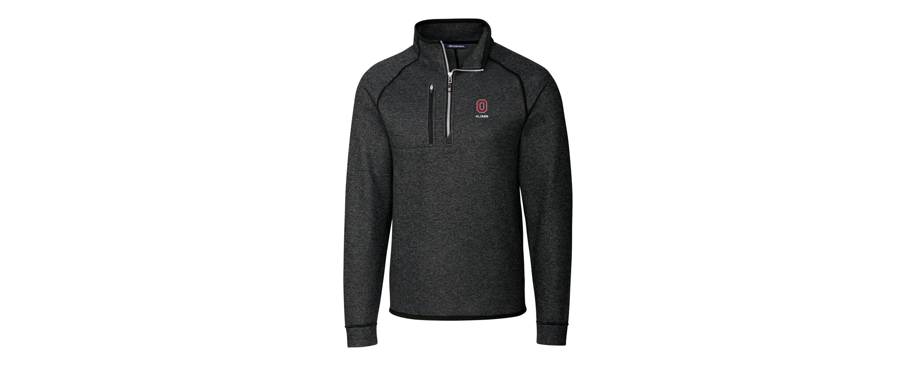 NCAA Ohio State Buckeyes Alumni Logo Mainsail Sweater-Knit Half-Zip Pullover Jacket