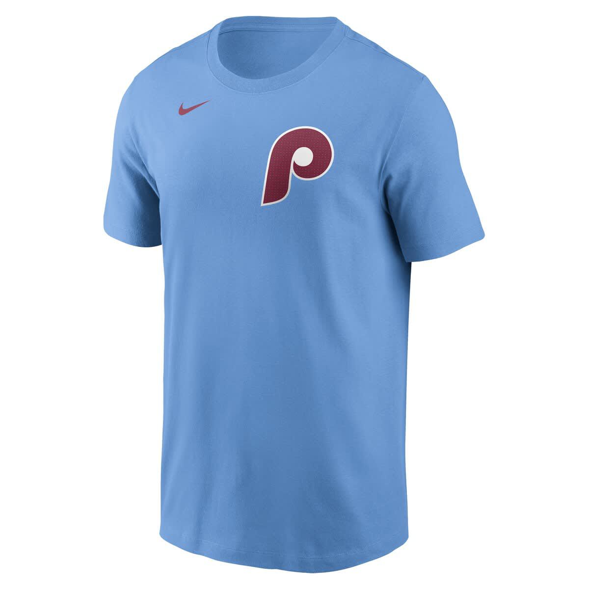 MLB Nike J.T. Realmuto Light Philadelphia Phillies Fuse Name & Number T-Shirt
