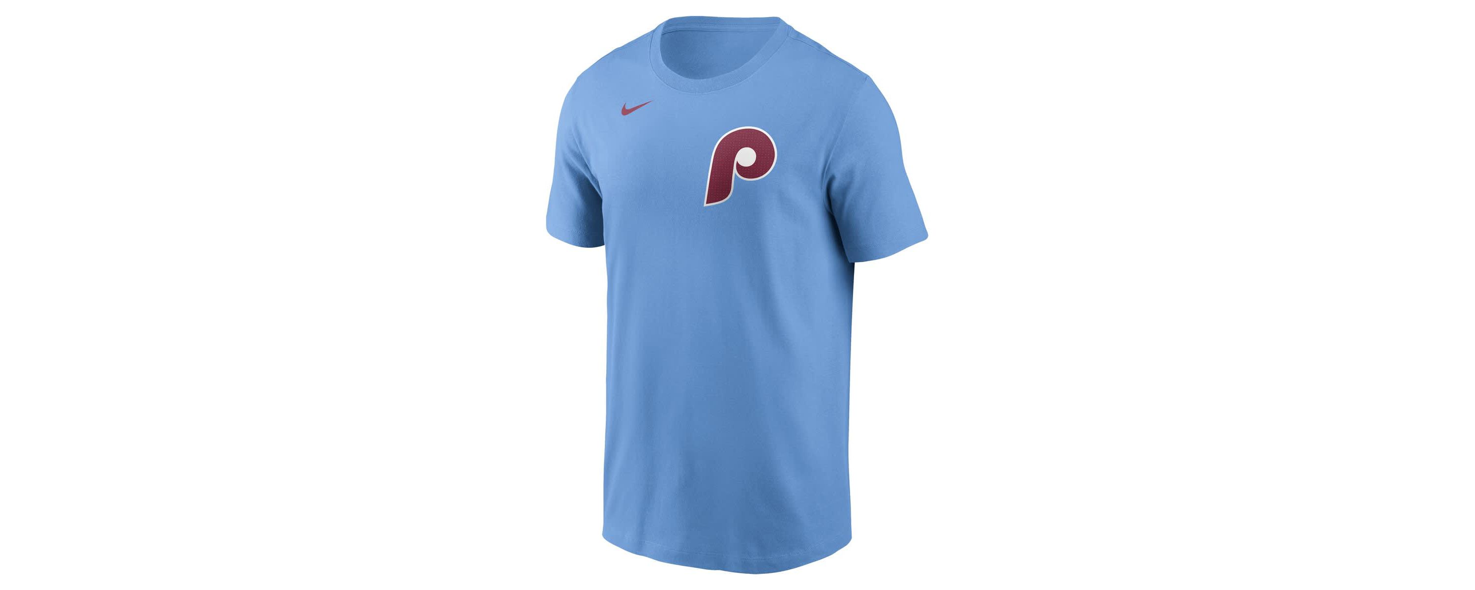 MLB Nike J.T. Realmuto Light Philadelphia Phillies Fuse Name & Number T-Shirt