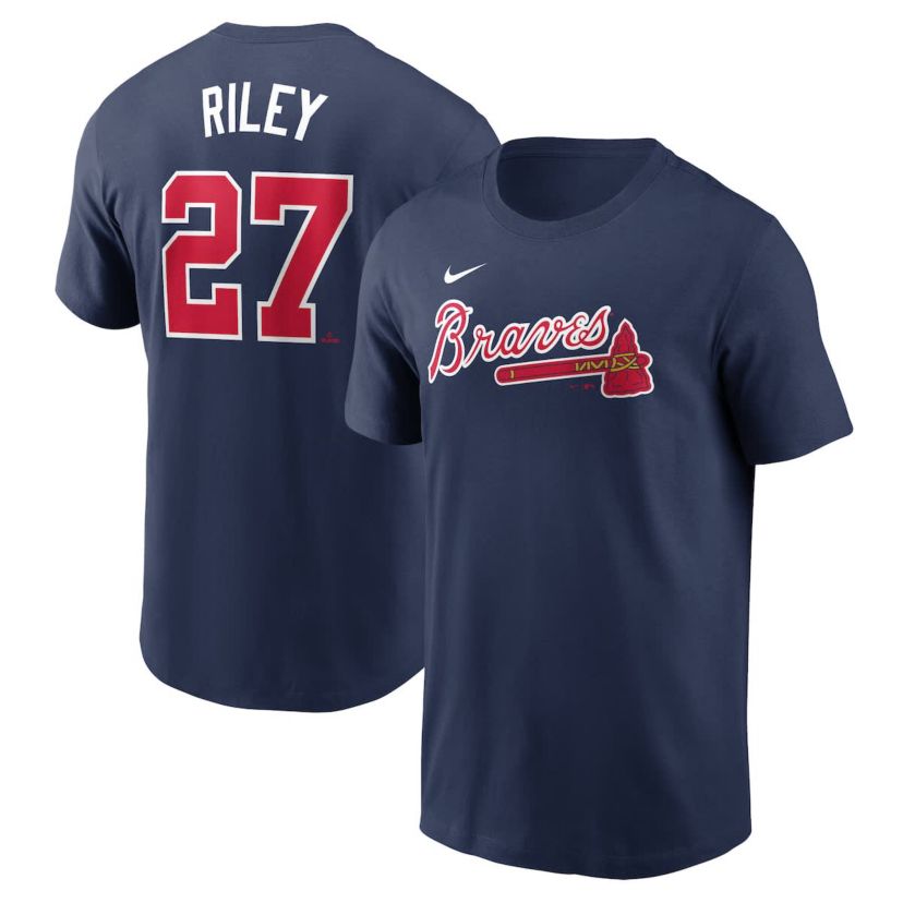 MLB Nike Austin Riley Atlanta Braves Fuse Name & Number T-Shirt