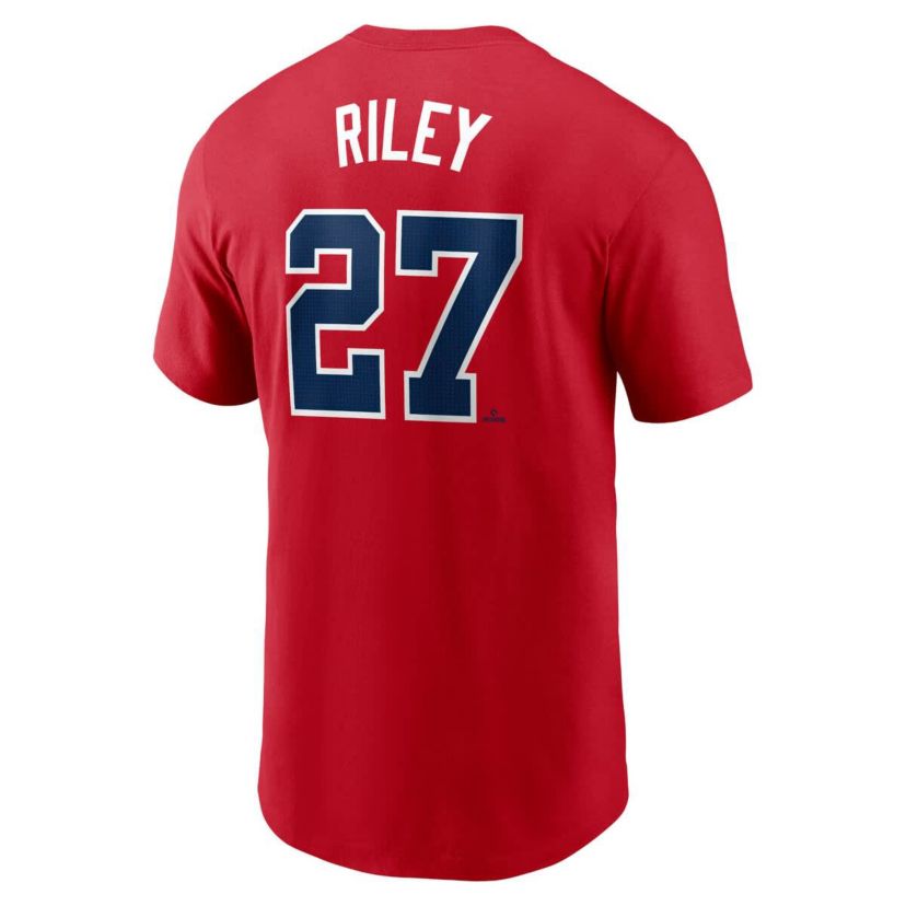 MLB Nike Austin Riley Atlanta Braves Fuse Name & Number T-Shirt