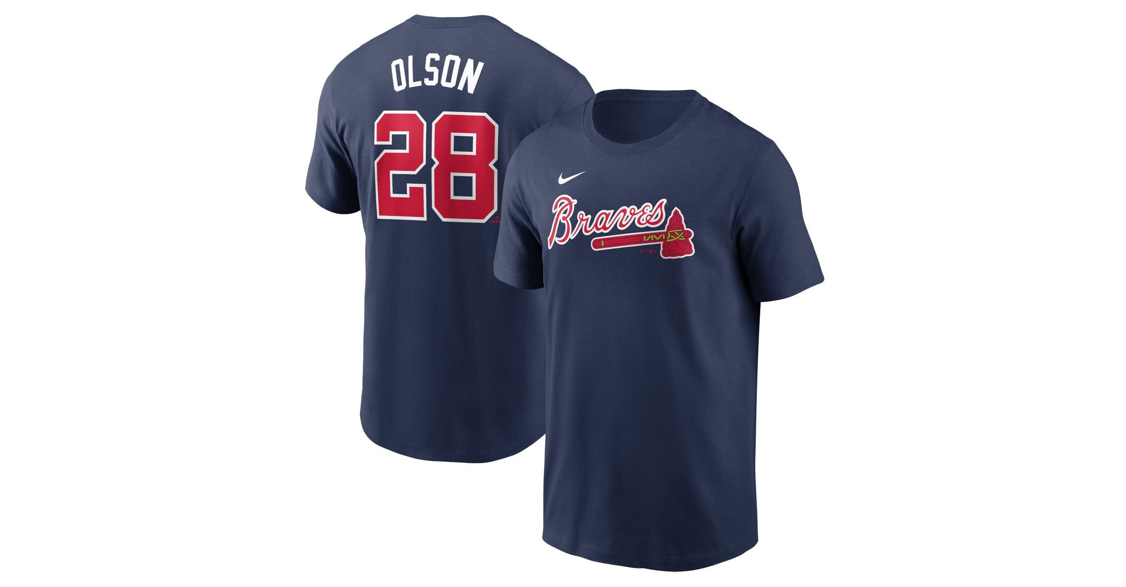 MLB Nike Matt Olson Atlanta Braves Fuse Name & Number T-Shirt