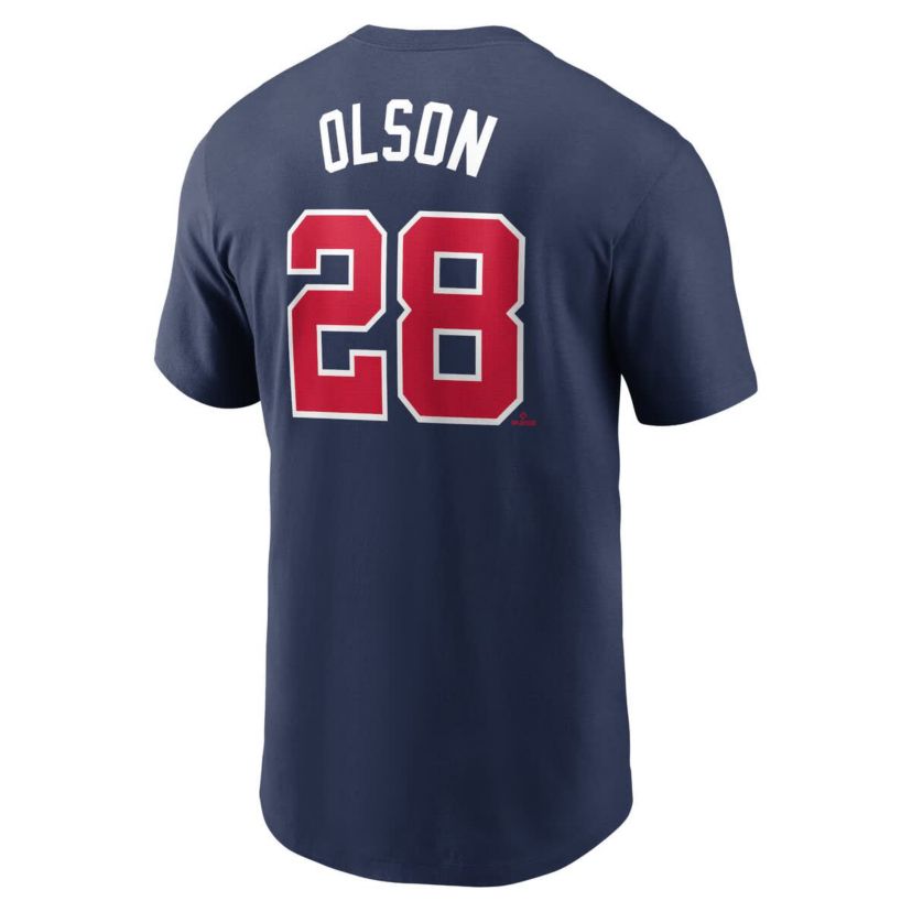 MLB Nike Matt Olson Atlanta Braves Fuse Name & Number T-Shirt