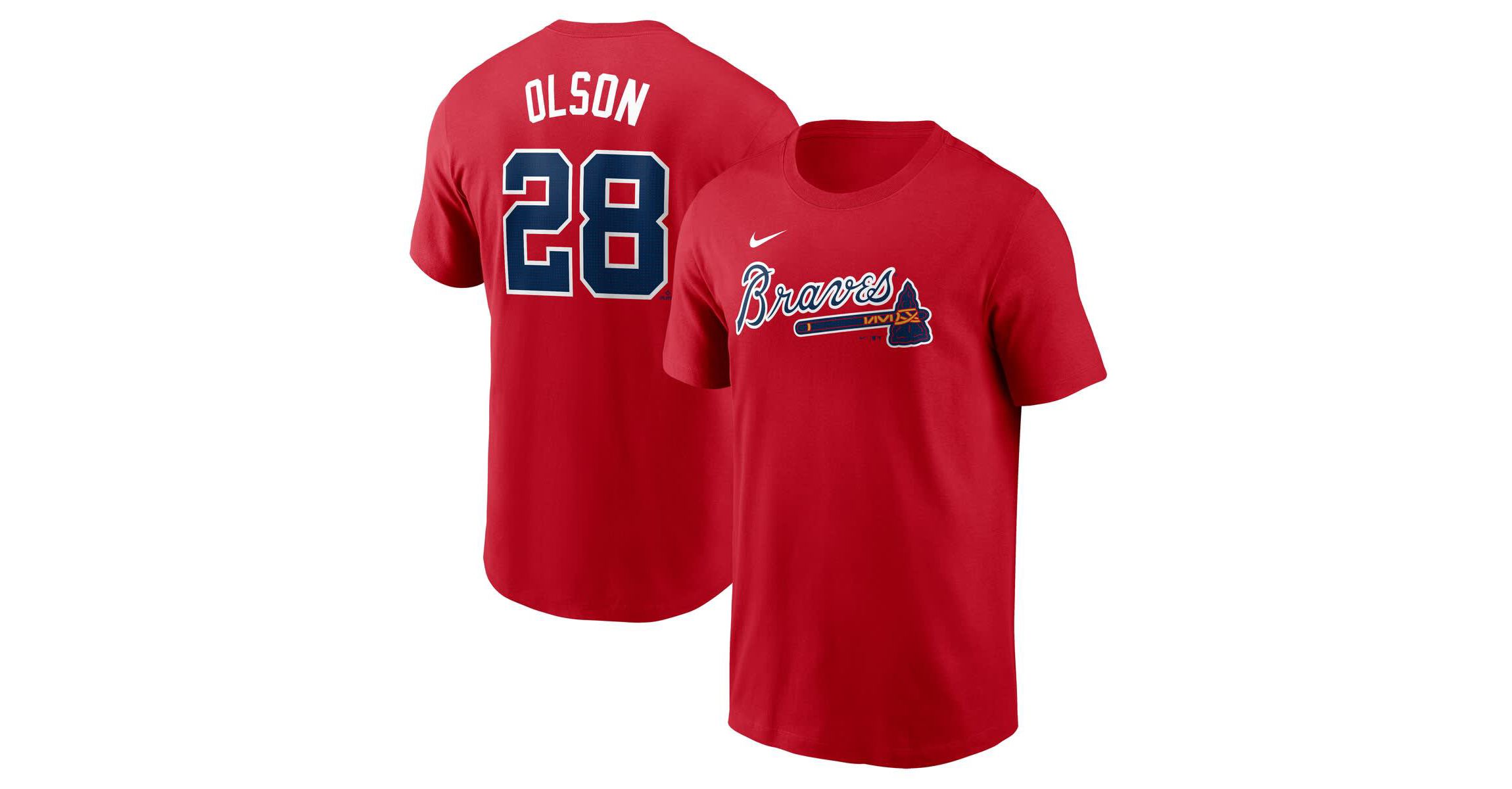 MLB Nike Matt Olson Atlanta Braves Fuse Name & Number T-Shirt