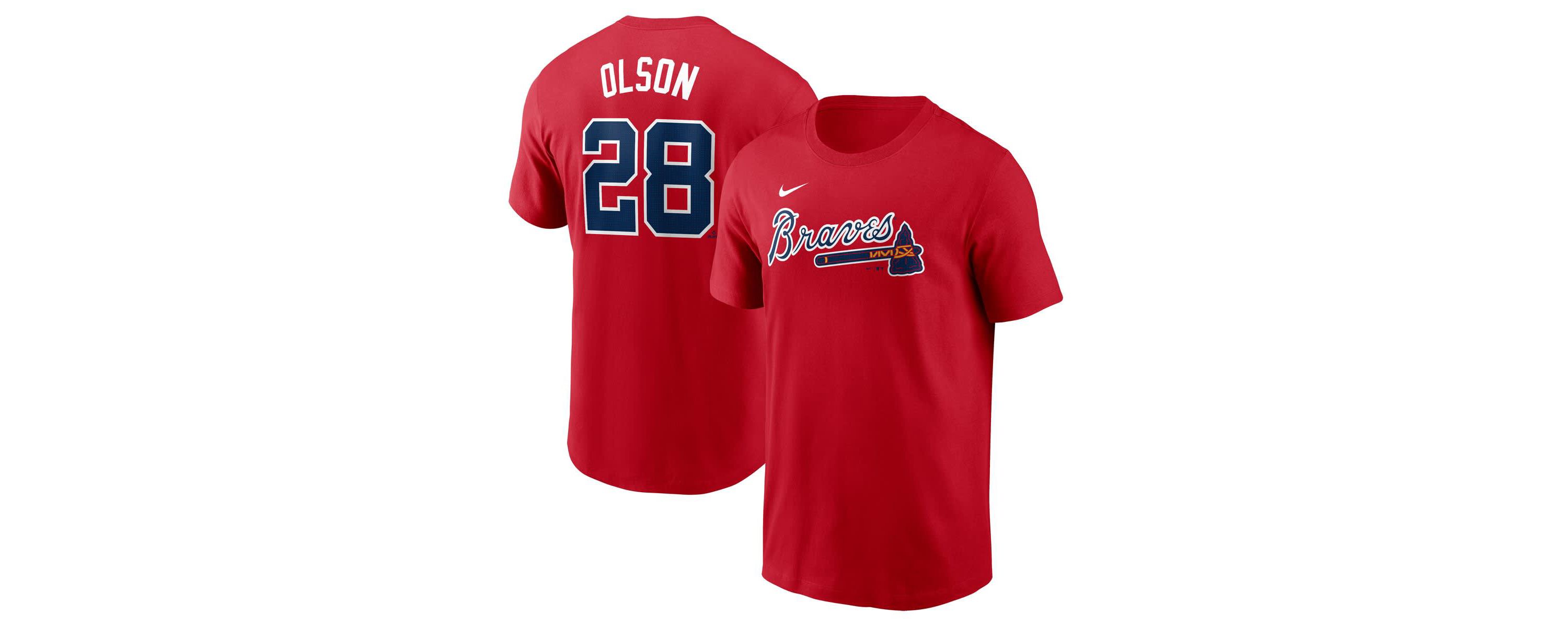 MLB Nike Matt Olson Atlanta Braves Fuse Name & Number T-Shirt