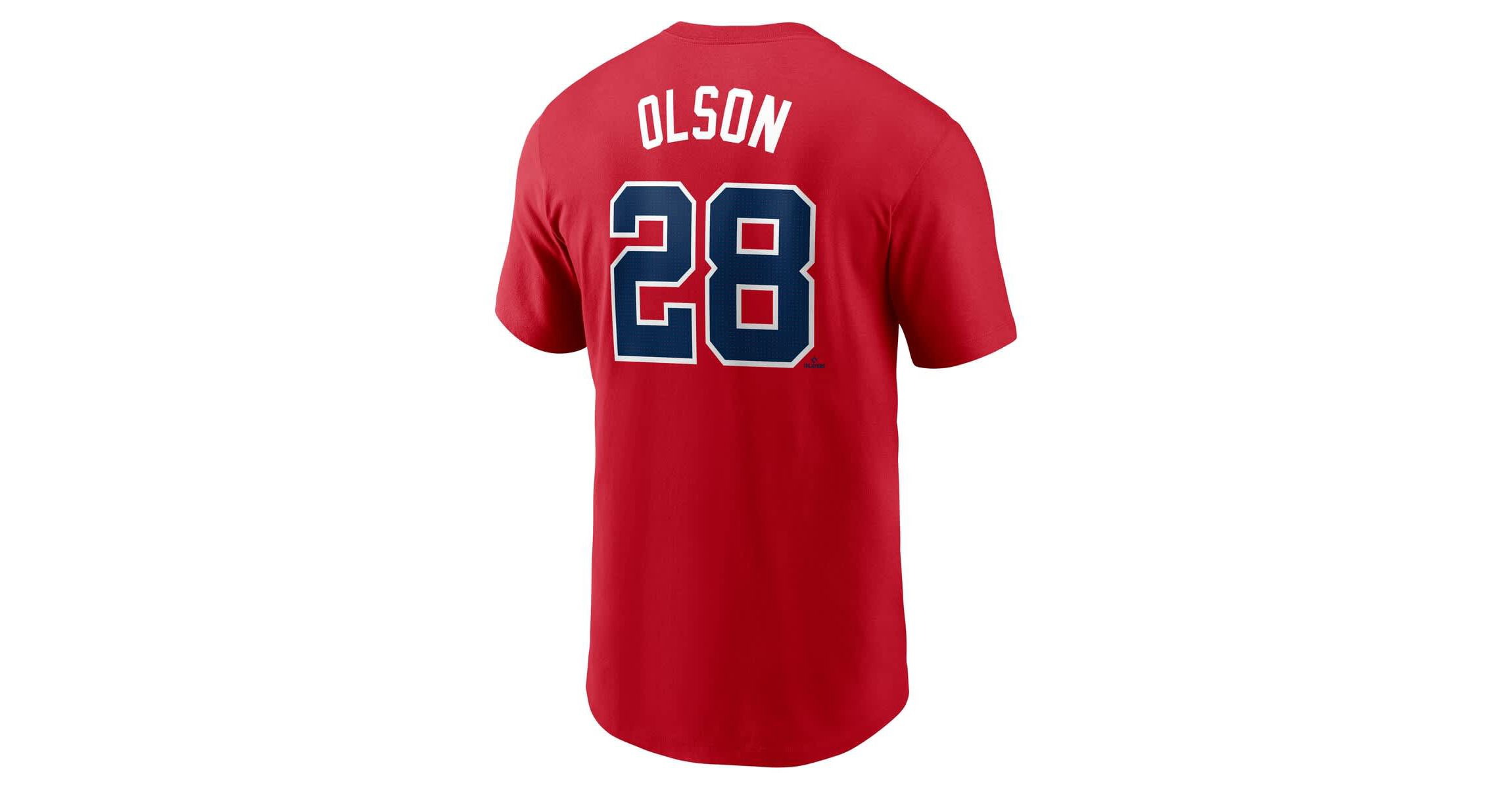 MLB Nike Matt Olson Atlanta Braves Fuse Name & Number T-Shirt