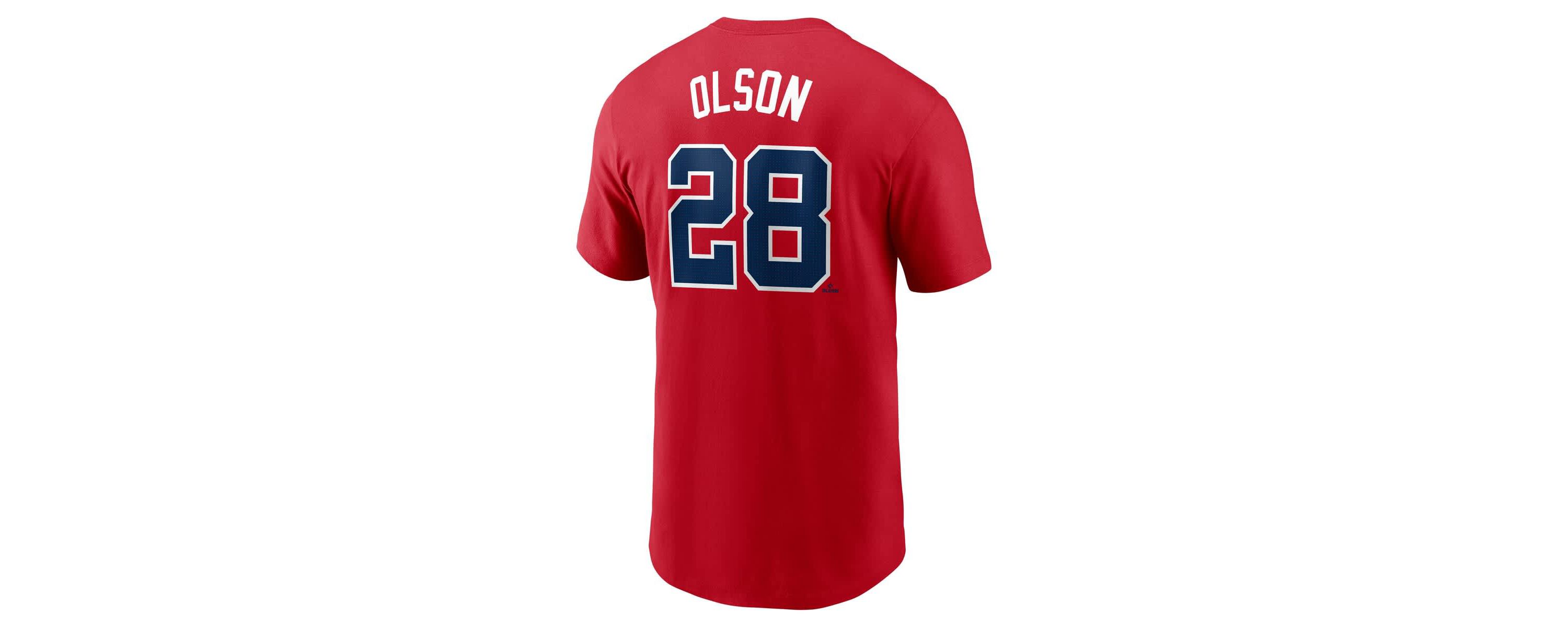 MLB Nike Matt Olson Atlanta Braves Fuse Name & Number T-Shirt