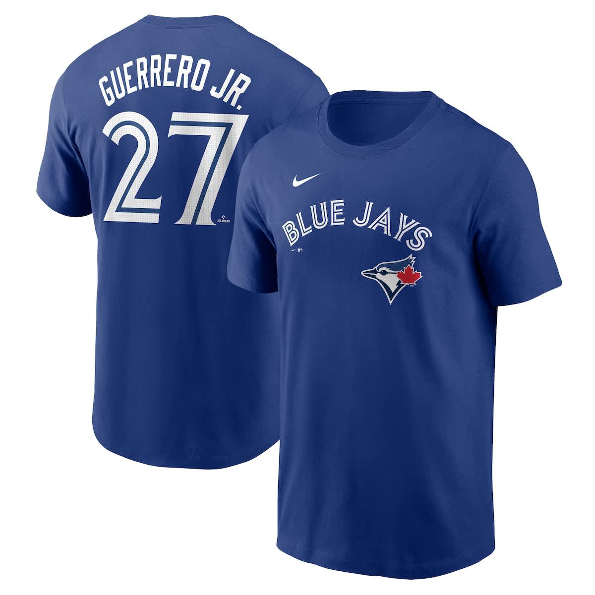 Toronto Blue Jays MLB Nike Vladimir Guerrero Jr. Toronto Jays Fuse Name & Number T-Shirt