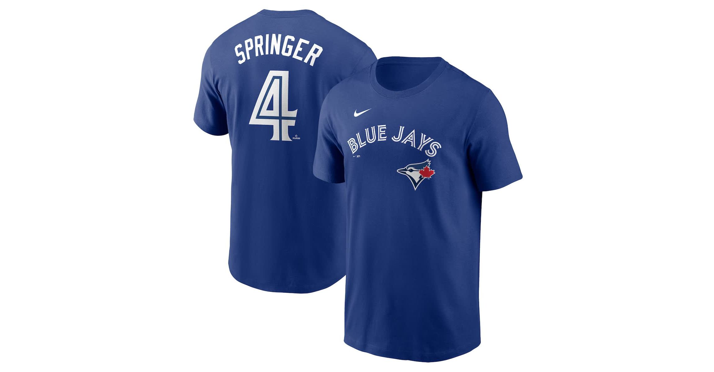Toronto Blue Jays MLB Nike George Springer Toronto Jays Fuse Name & Number T-Shirt