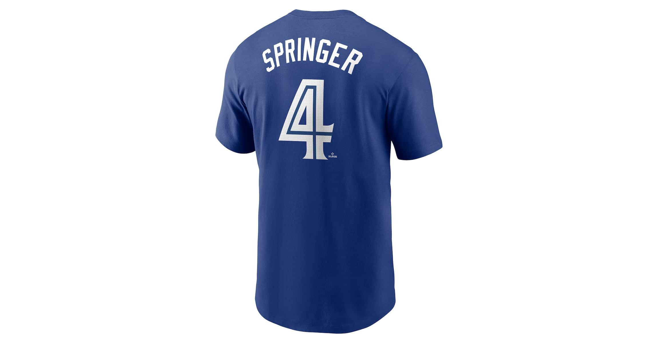 Toronto Blue Jays MLB Nike George Springer Toronto Jays Fuse Name & Number T-Shirt
