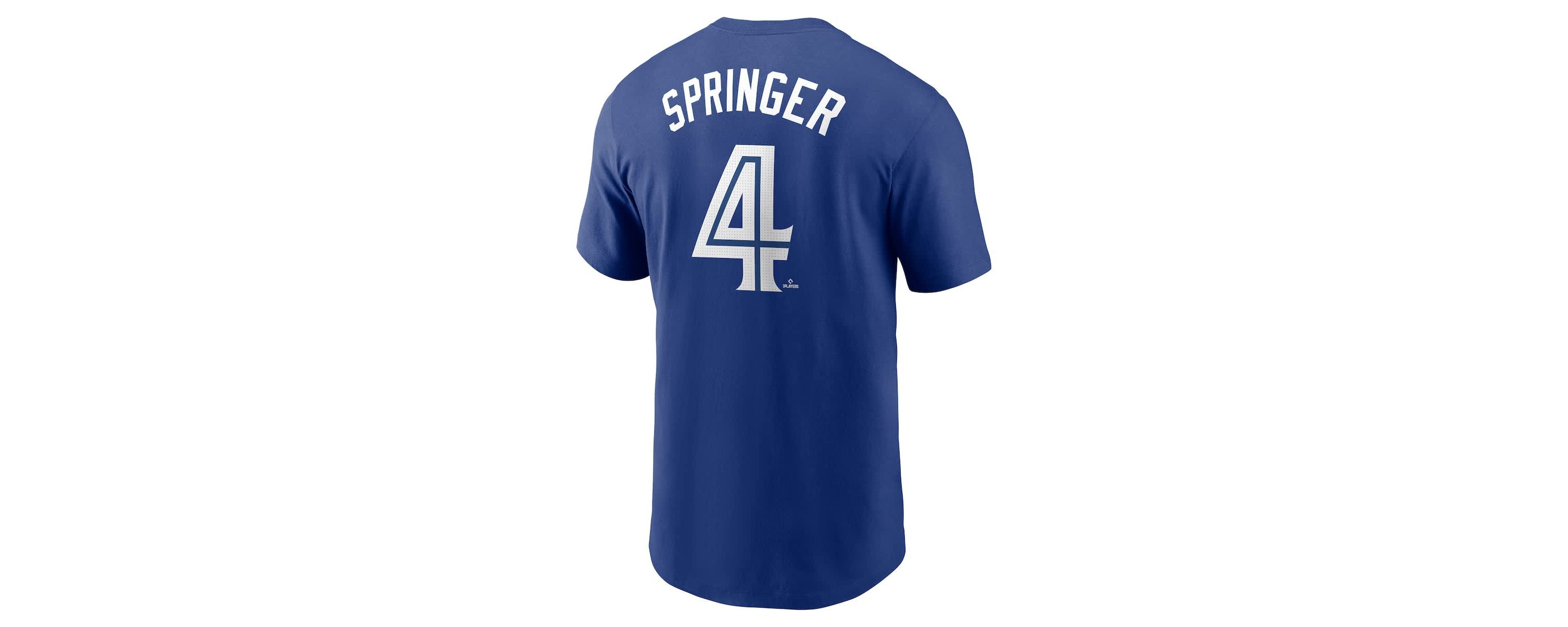 Toronto Blue Jays MLB Nike George Springer Toronto Jays Fuse Name & Number T-Shirt