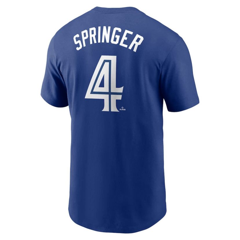 Toronto Blue Jays MLB Nike George Springer Toronto Jays Fuse Name & Number T-Shirt