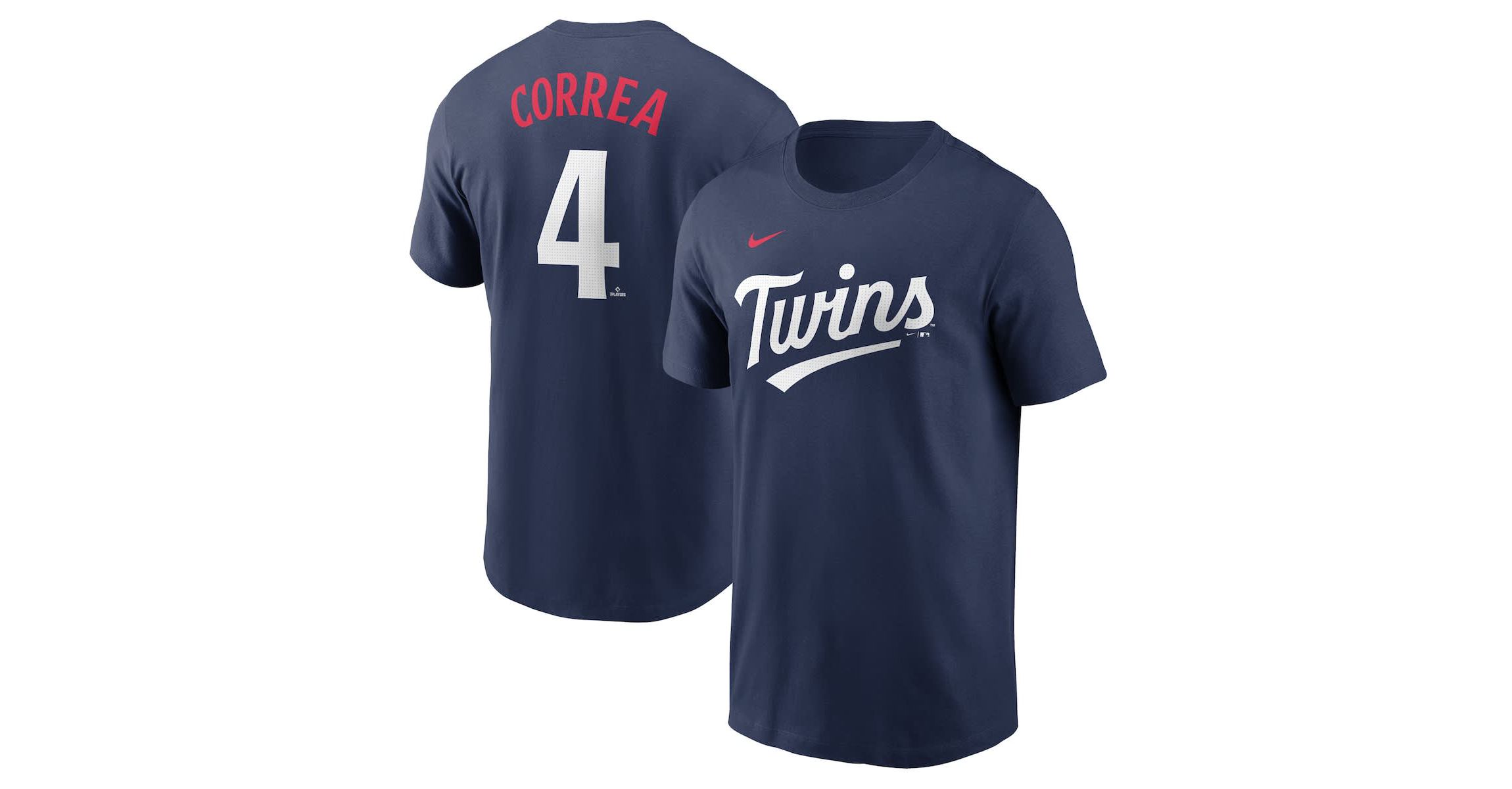 MLB Nike Carlos Correa Minnesota Twins Fuse Name & Number T-Shirt
