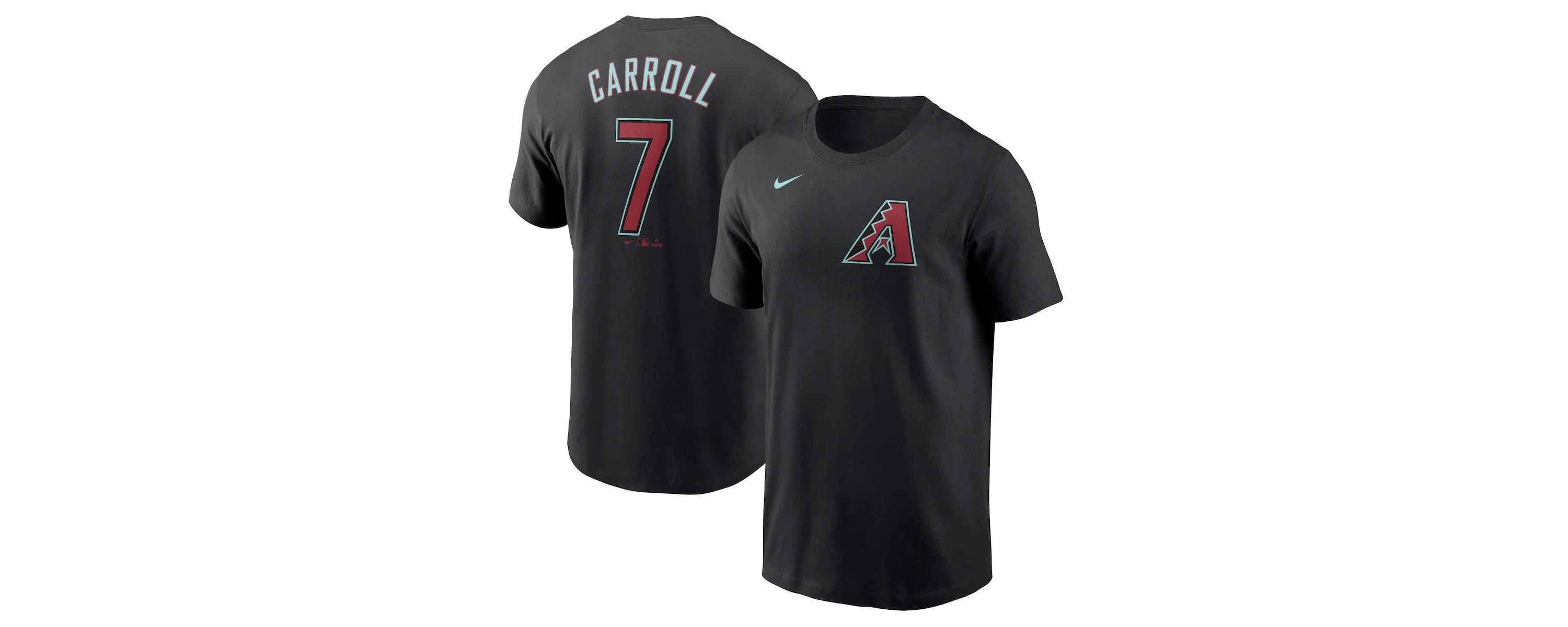 MLB Nike Corbin Carroll Arizona Diamondbacks Fuse Name & Number T-Shirt