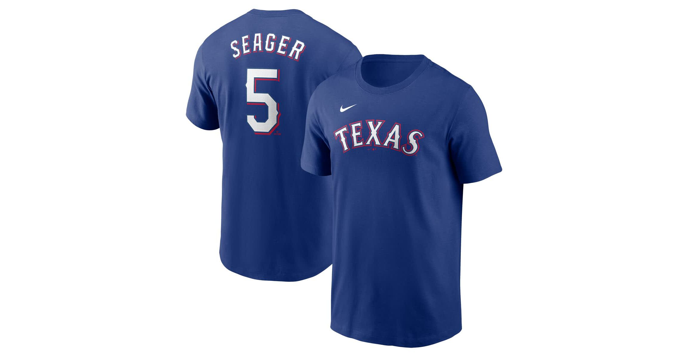 MLB Nike Corey Seager Texas Rangers Fuse Name & Number T-Shirt