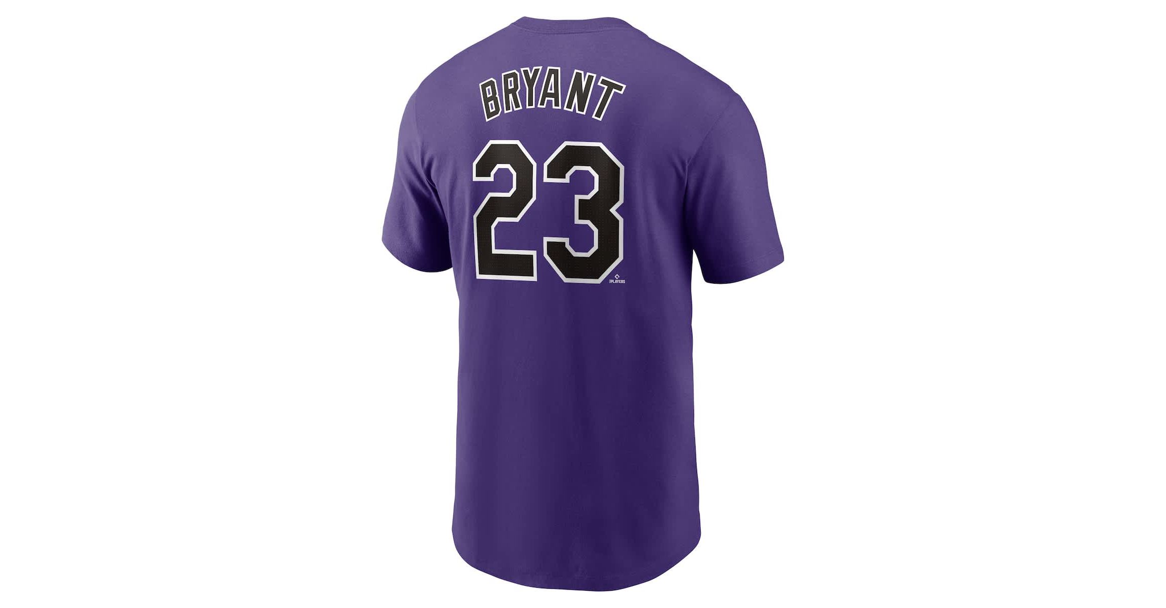 MLB Nike Kris Bryant Colorado Rockies Fuse Name & Number T-Shirt