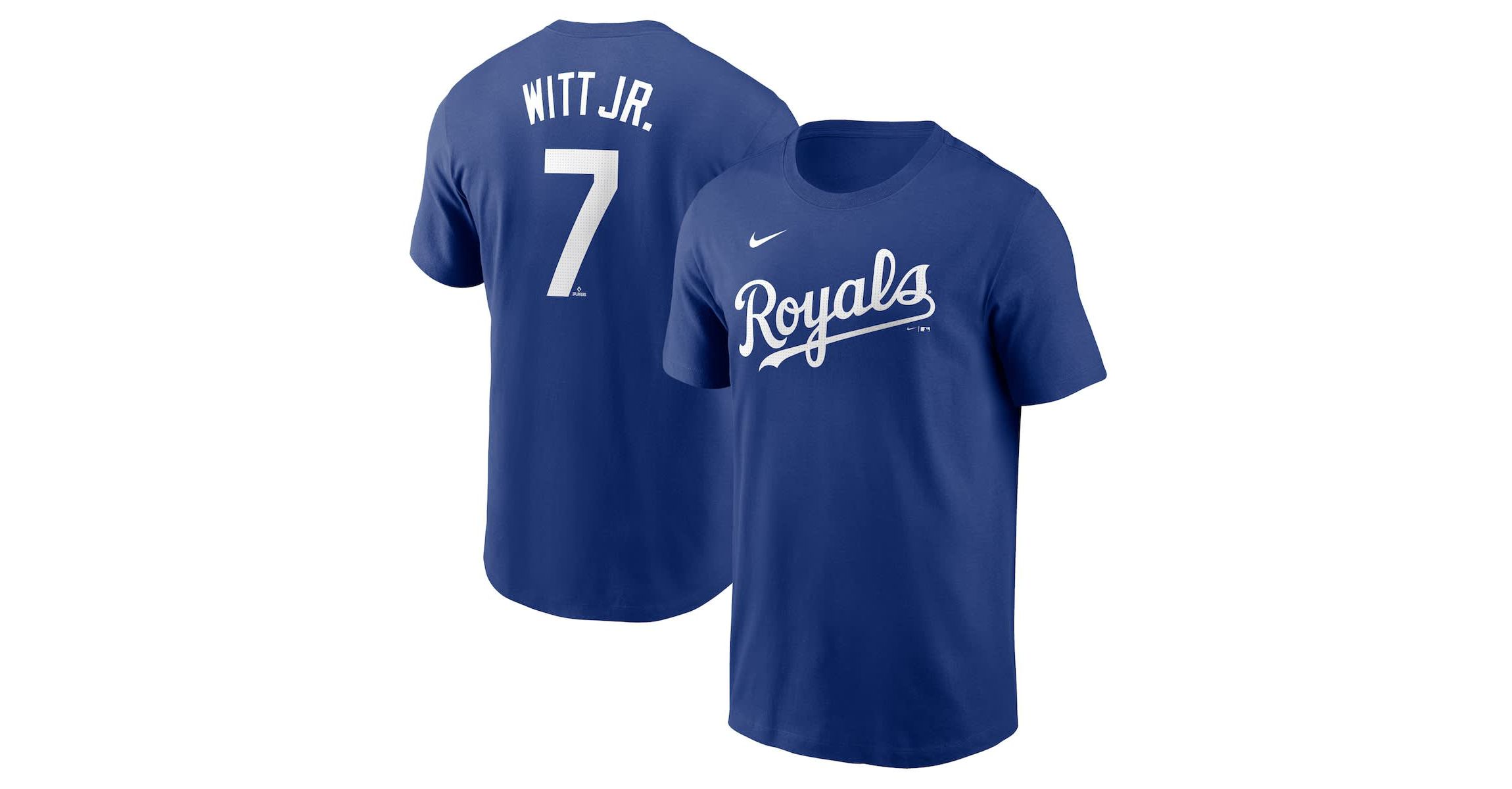 MLB Nike Bobby Witt Jr. Kansas City Royals Fuse Name & Number T-Shirt