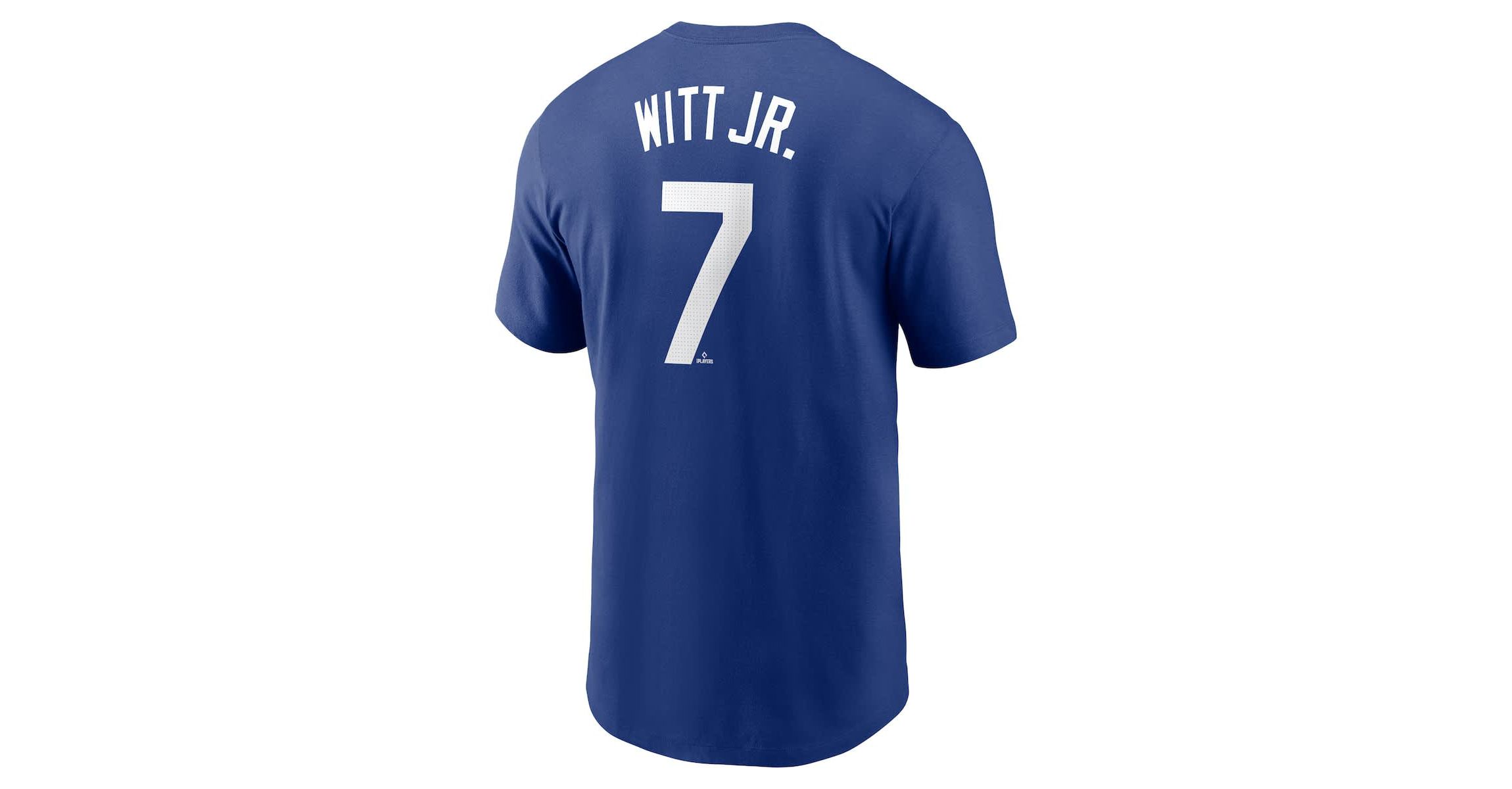 MLB Nike Bobby Witt Jr. Kansas City Royals Fuse Name & Number T-Shirt