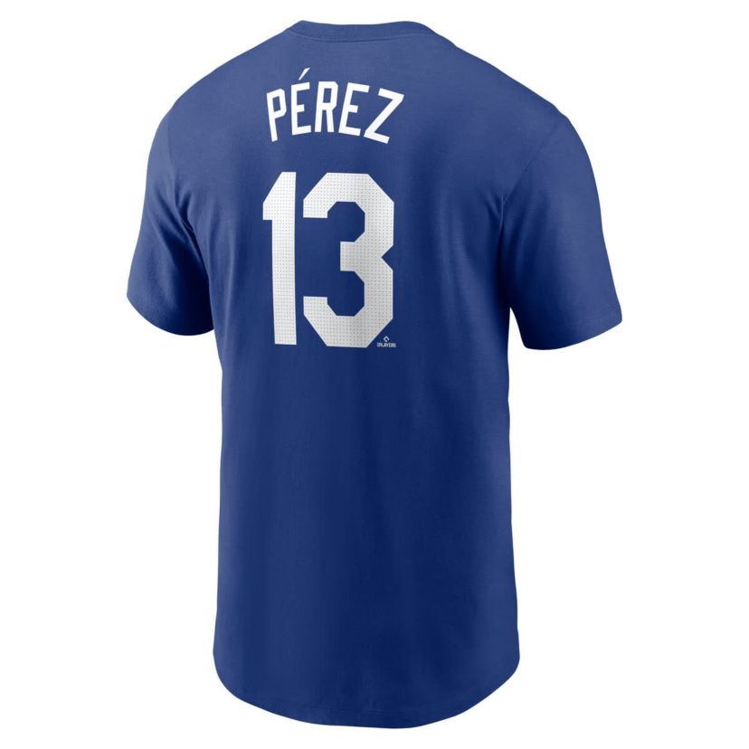 MLB Nike Salvador Perez Kansas City Royals Fuse Name & Number T-Shirt