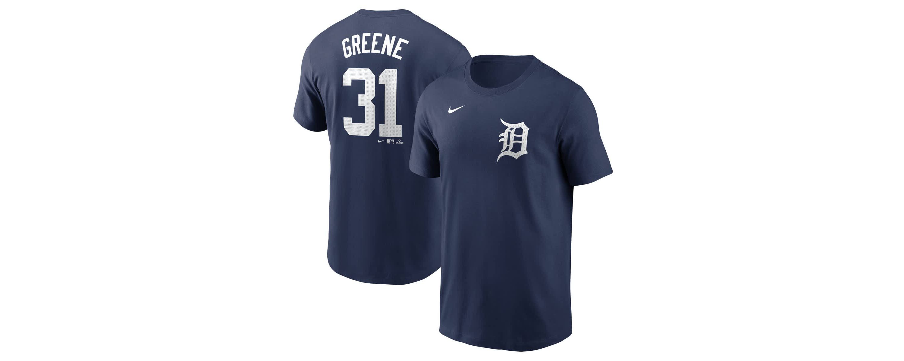 MLB Nike Riley Greene Detroit Tigers Fuse Name & Number T-Shirt