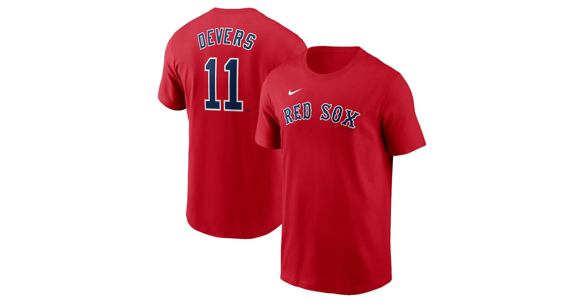 Boston Red Sox MLB Nike Rafael Devers Boston Sox Fuse Name & Number T-Shirt