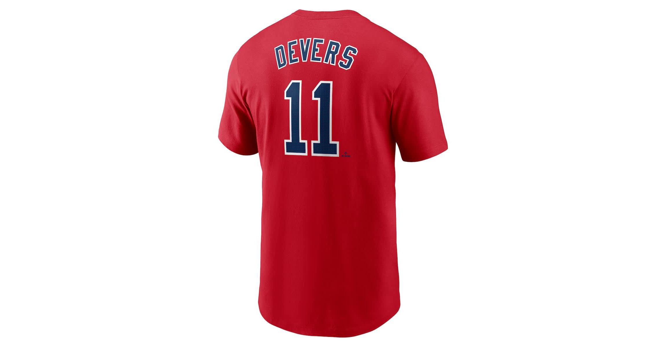 Boston Red Sox MLB Nike Rafael Devers Boston Sox Fuse Name & Number T-Shirt