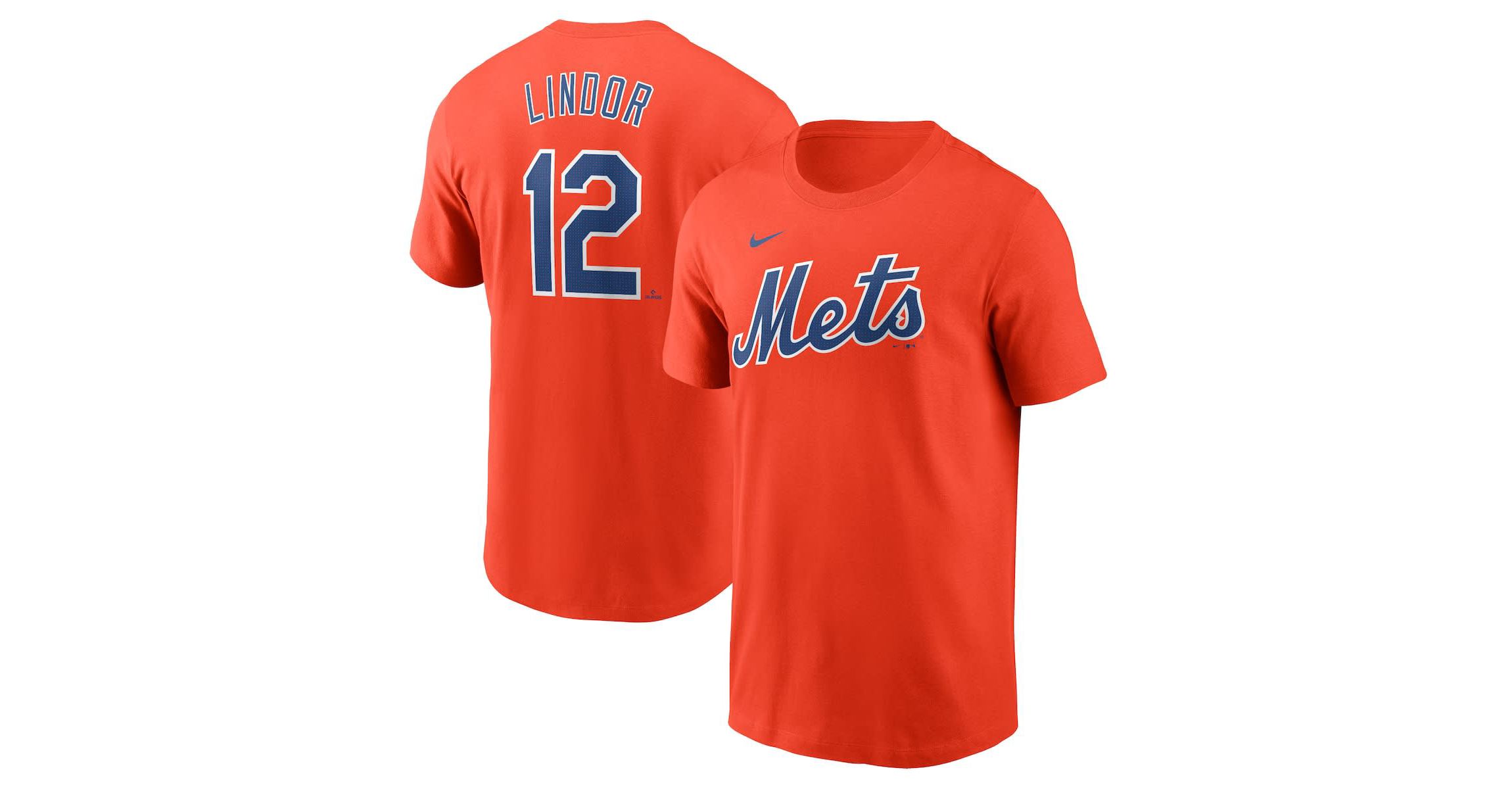 MLB Nike Francisco Lindor New York Mets Fuse Name & Number T-Shirt