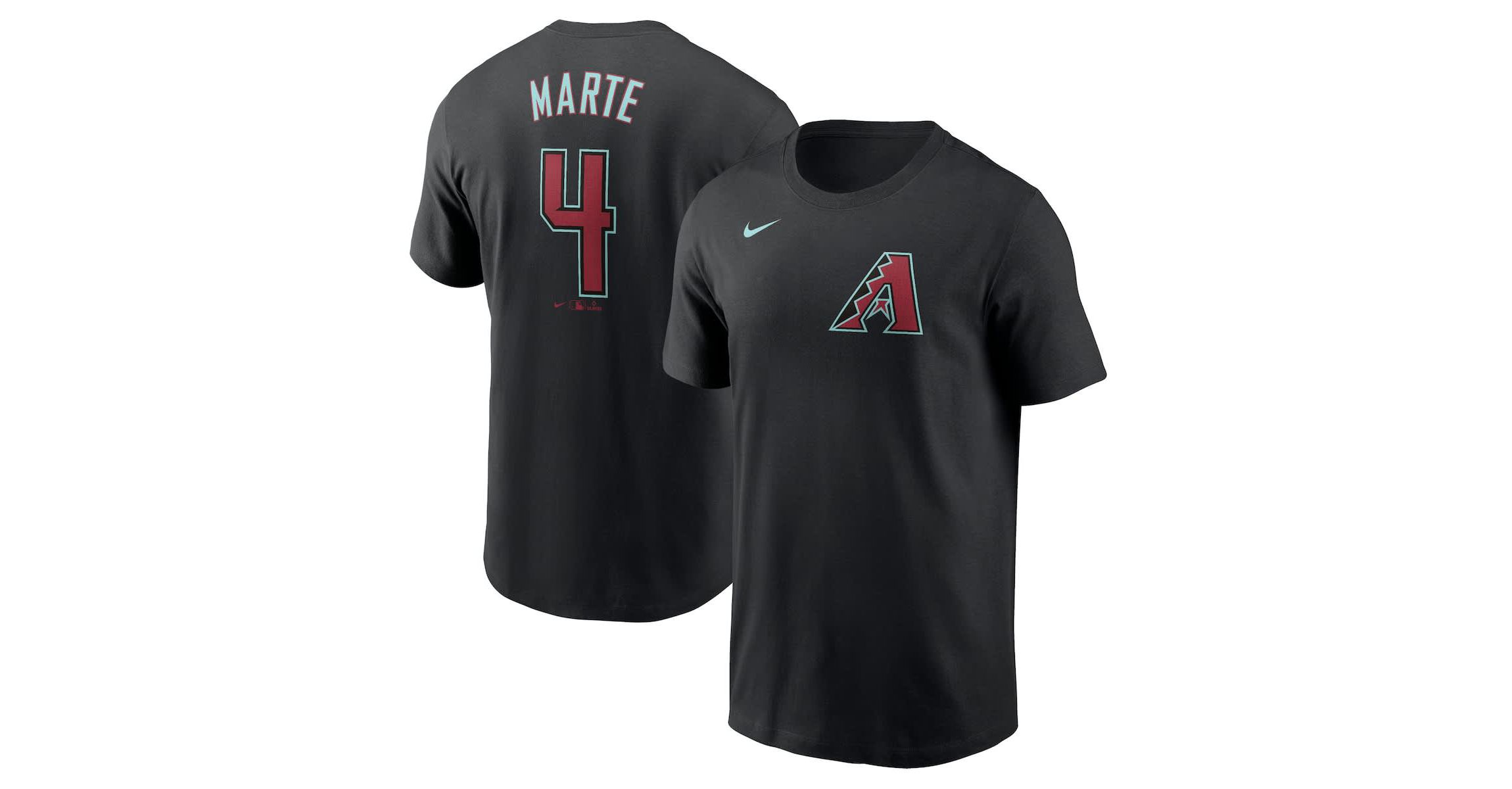 MLB Nike Ketel Marte Arizona Diamondbacks Fuse Name & Number T-Shirt