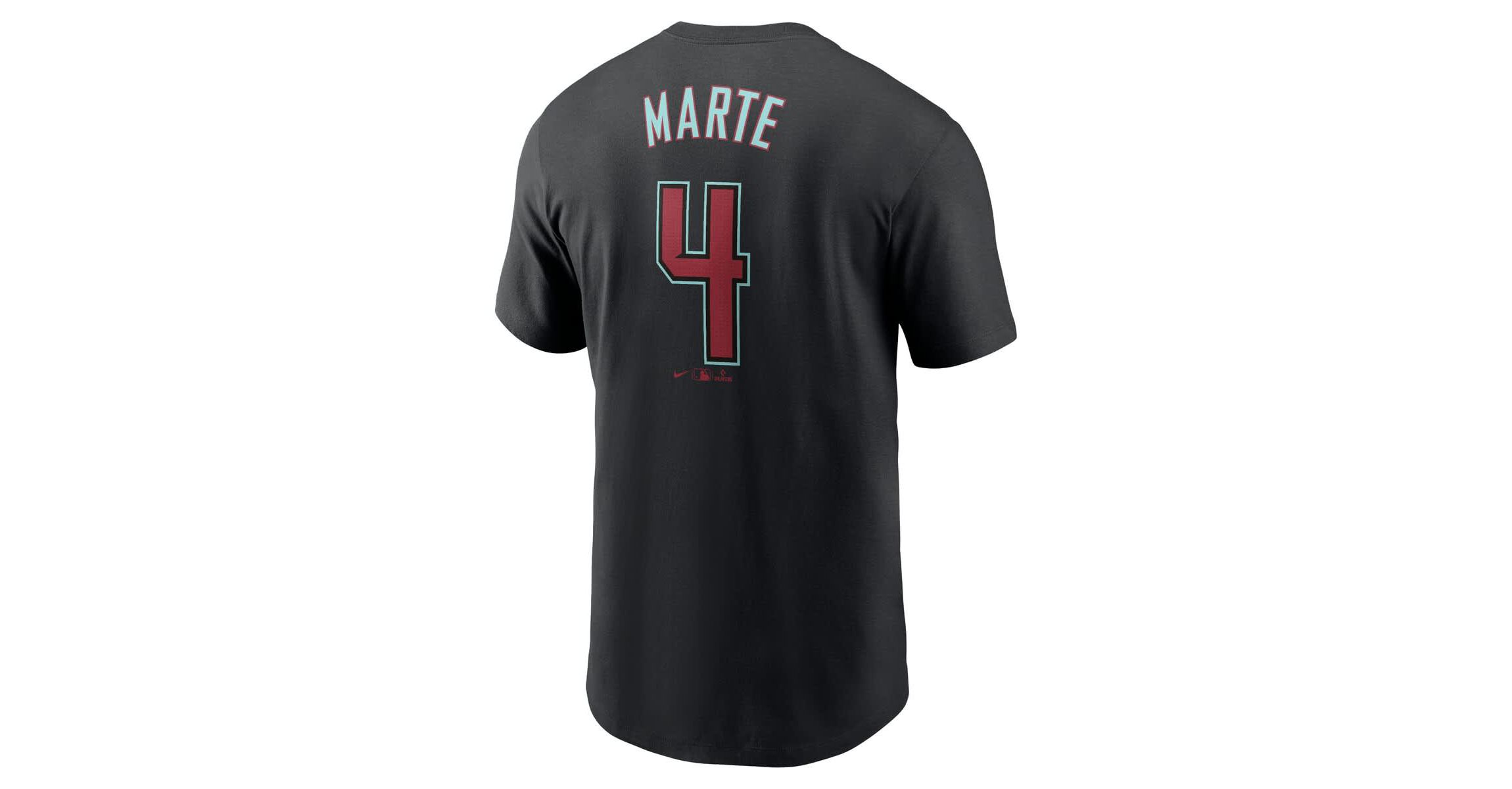 MLB Nike Ketel Marte Arizona Diamondbacks Fuse Name & Number T-Shirt