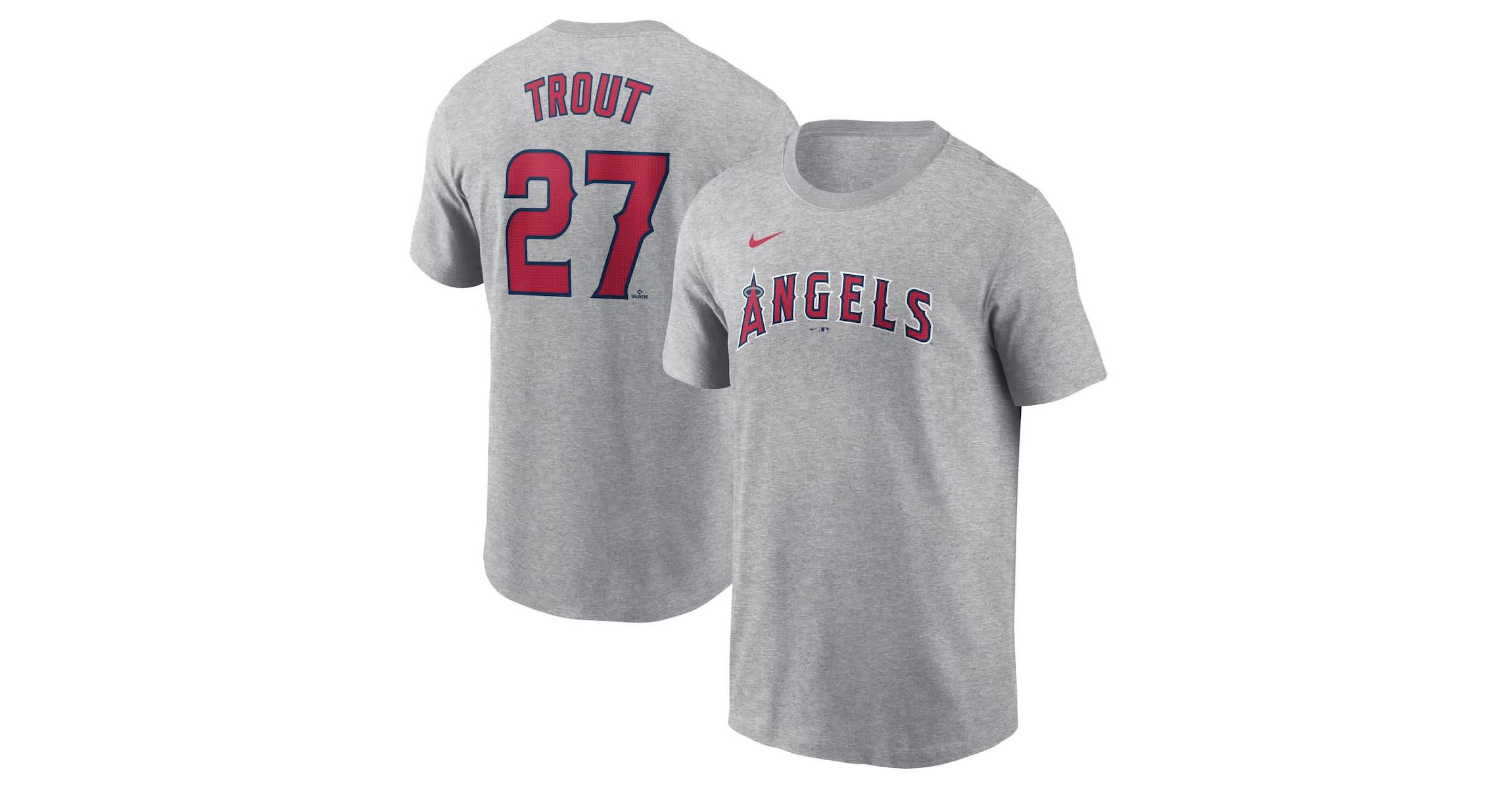 MLB Nike Mike Trout Los Angeles Angels Fuse Name & Number T-Shirt