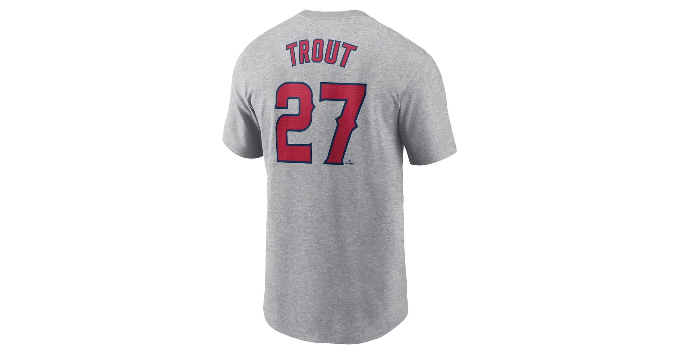 MLB Nike Mike Trout Los Angeles Angels Fuse Name & Number T-Shirt