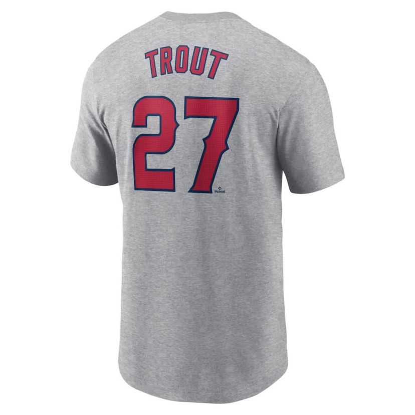 MLB Nike Mike Trout Los Angeles Angels Fuse Name & Number T-Shirt