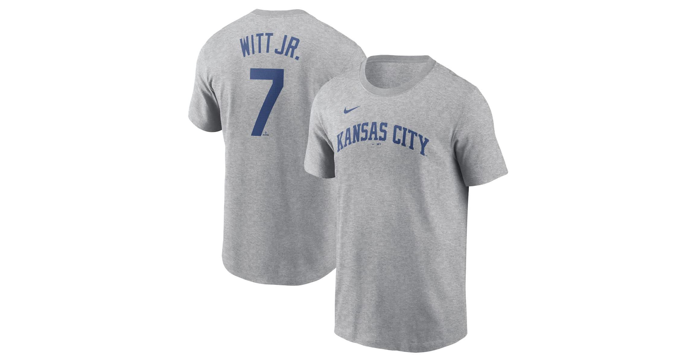 MLB Nike Bobby Witt Jr. Kansas City Royals Fuse Name & Number T-Shirt