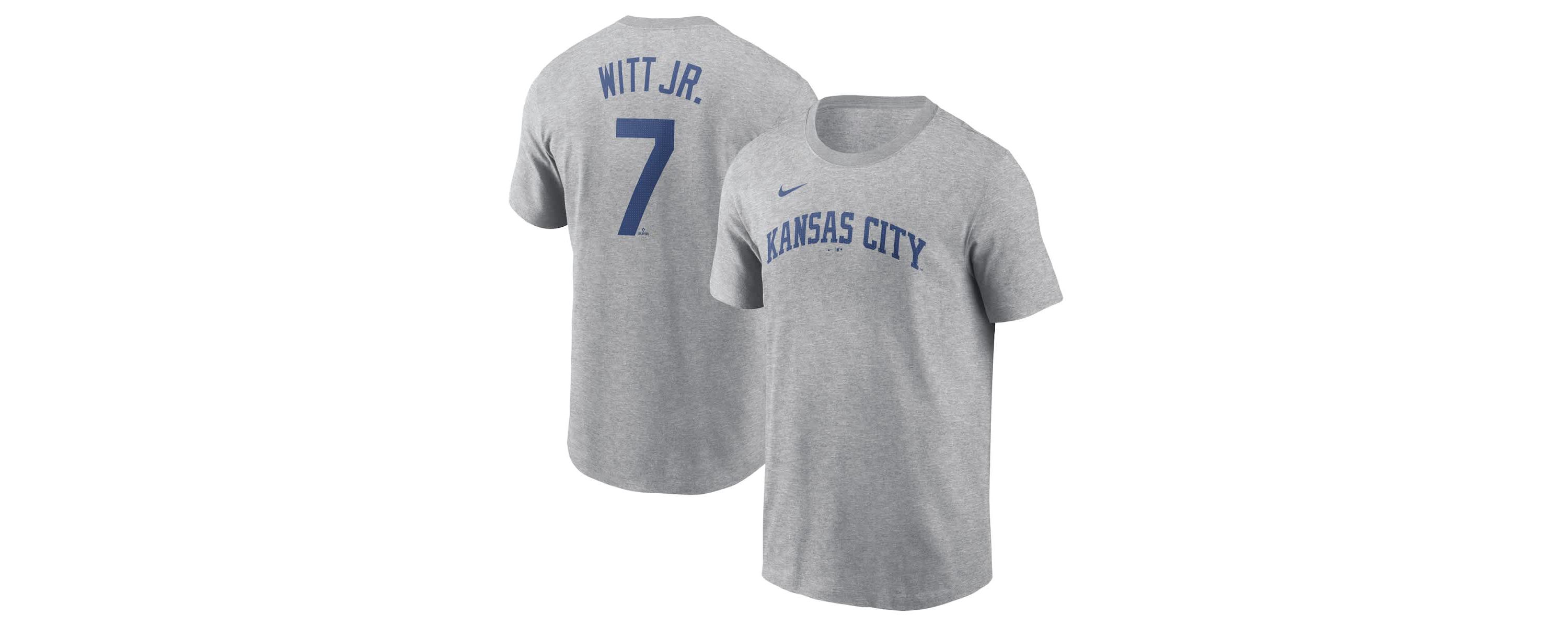 MLB Nike Bobby Witt Jr. Kansas City Royals Fuse Name & Number T-Shirt
