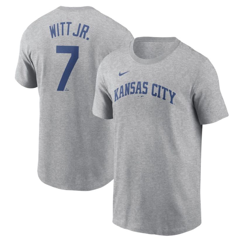 MLB Nike Bobby Witt Jr. Kansas City Royals Fuse Name & Number T-Shirt