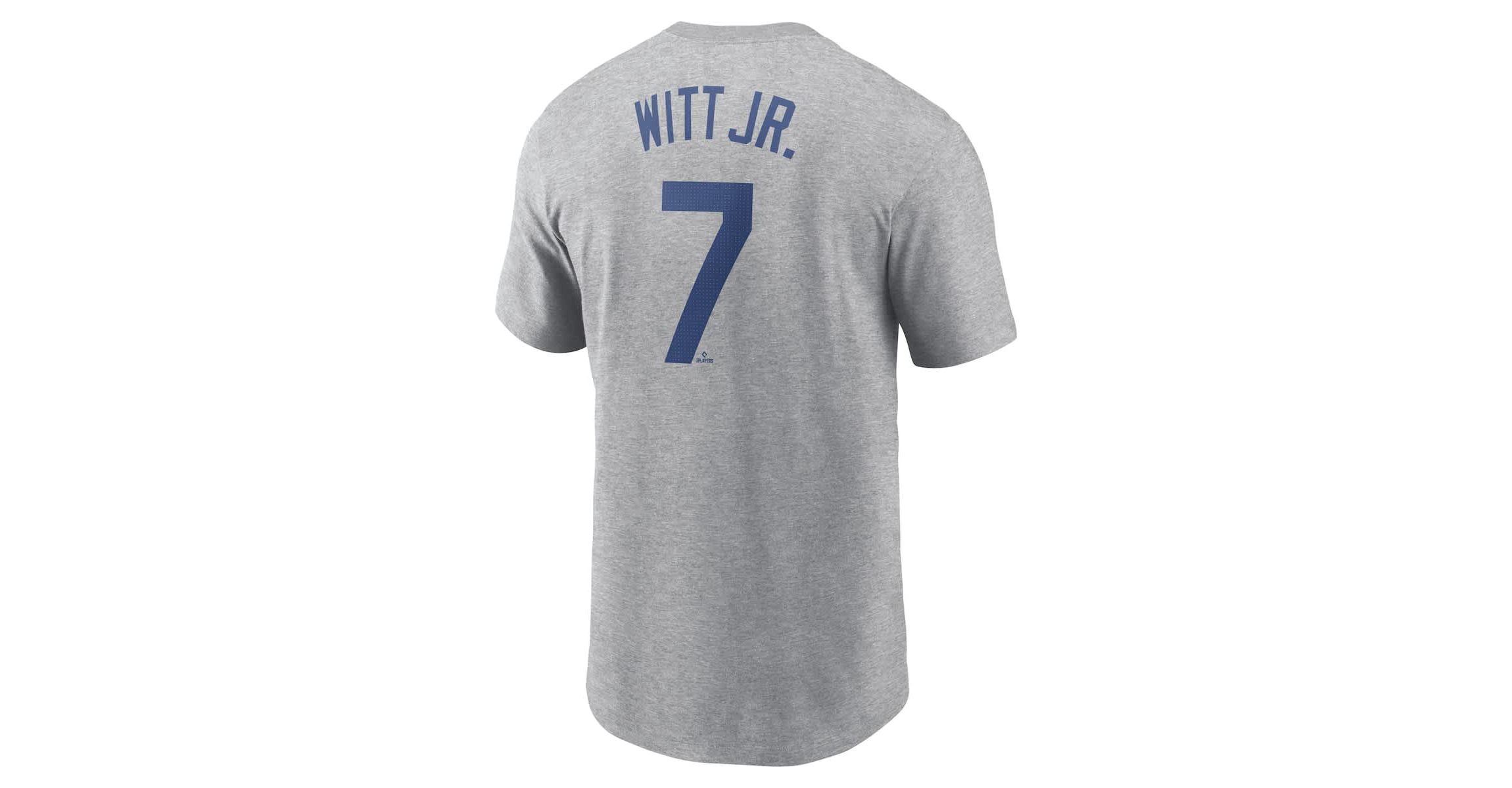 MLB Nike Bobby Witt Jr. Kansas City Royals Fuse Name & Number T-Shirt