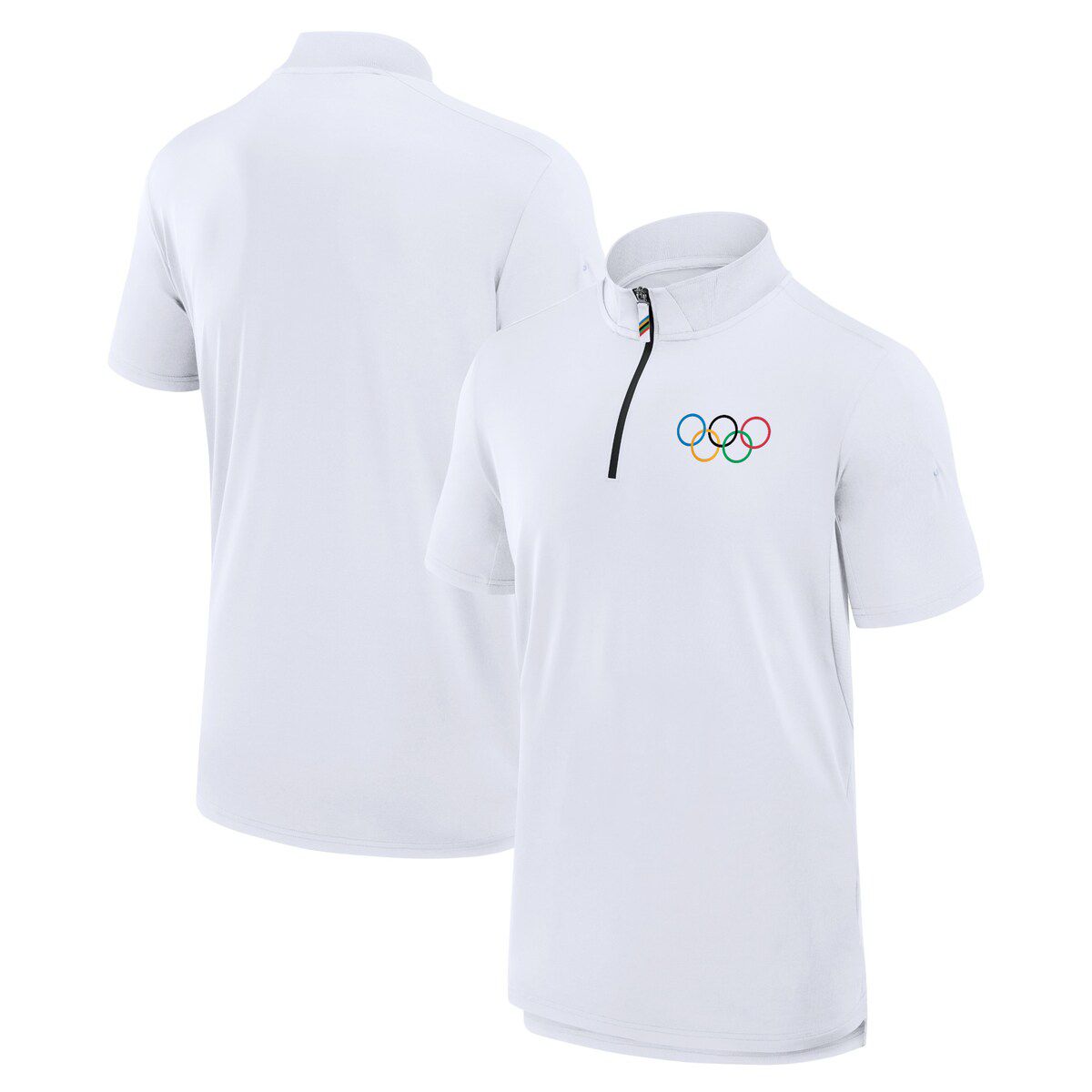 IOC Fanatics Olympic Games Union Bar Quarter-Zip Polo