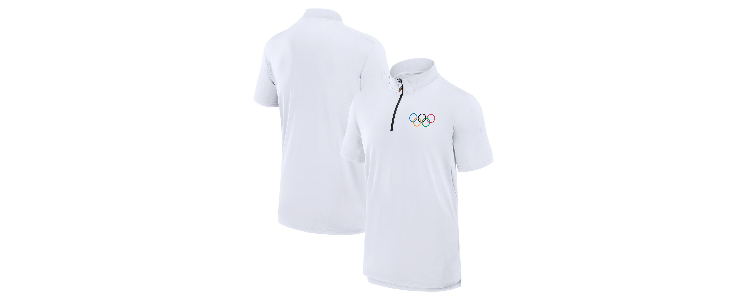 IOC Fanatics Olympic Games Union Bar Quarter-Zip Polo