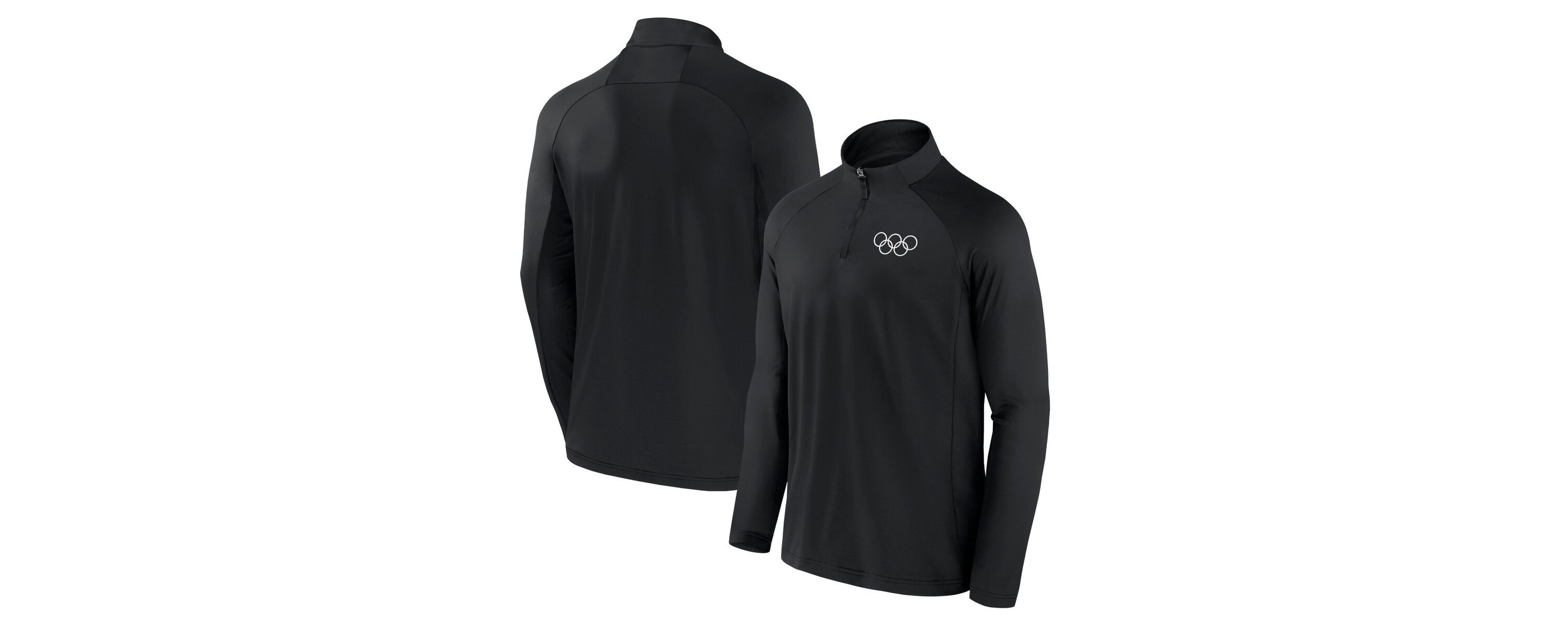 IOC Fanatics Olympic Games Union Bar Raglan Quarter-Zip Top