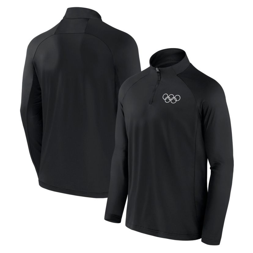 IOC Fanatics Olympic Games Union Bar Raglan Quarter-Zip Top