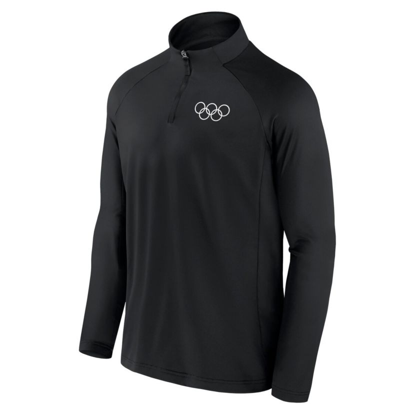 IOC Fanatics Olympic Games Union Bar Raglan Quarter-Zip Top