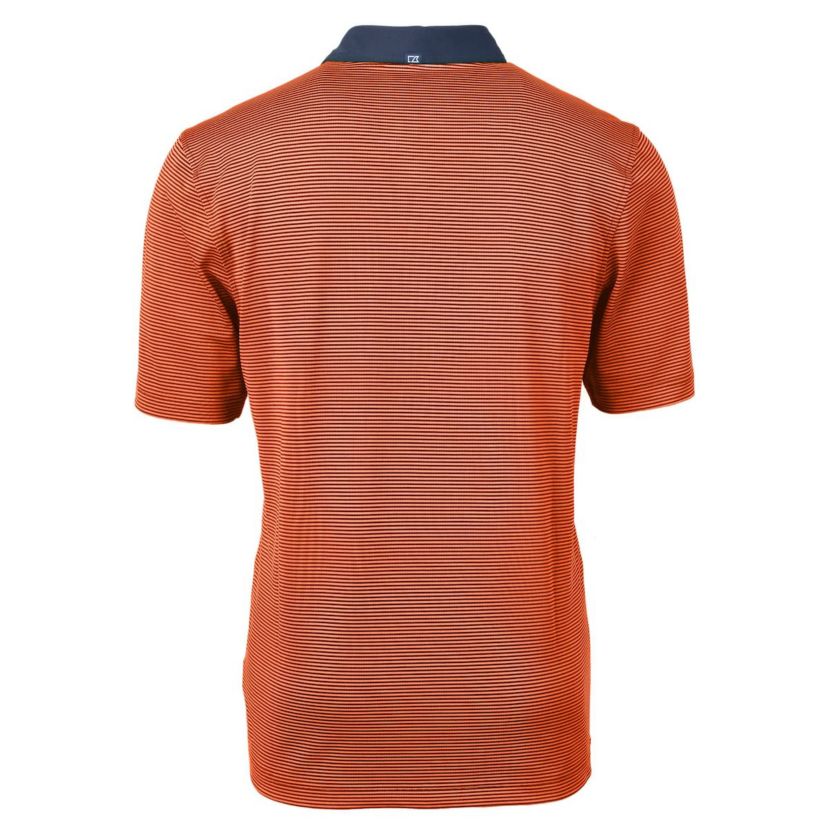 NCAA Auburn Tigers Alumni Logo Virtue Eco Pique Micro Stripe Recycled Polo