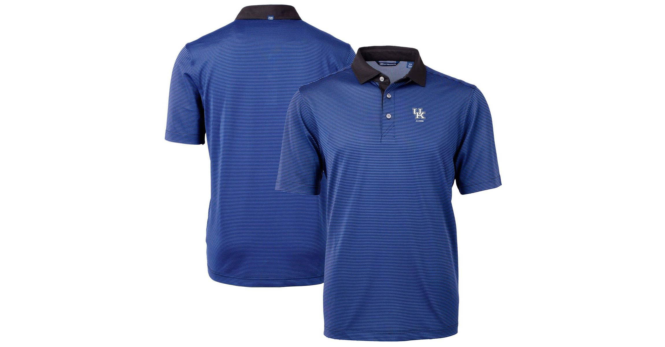 NCAA Kentucky Wildcats Alumni Logo Virtue Eco Pique Micro Stripe Recycled Polo