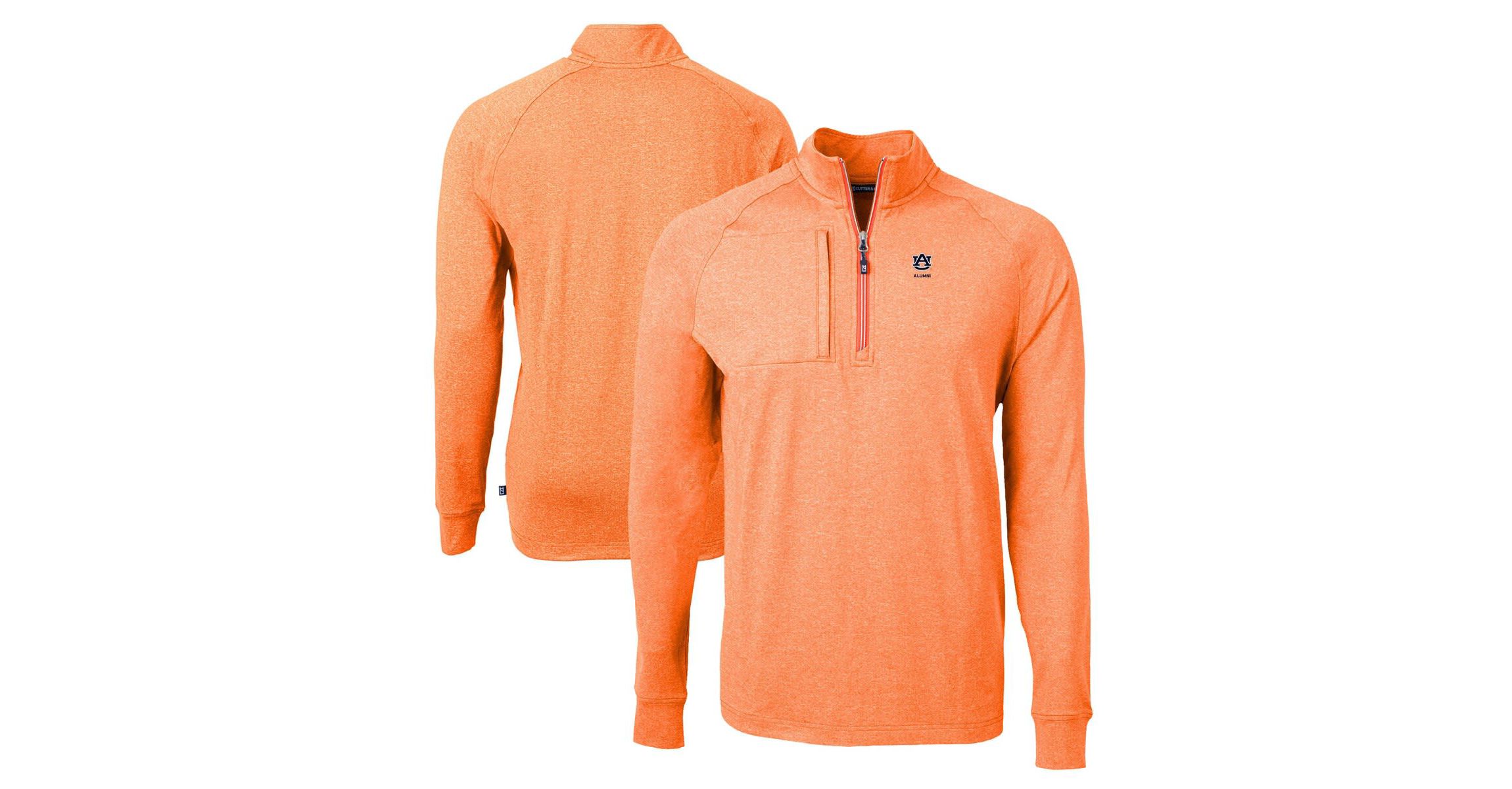 NCAA Auburn Tigers Alumni Logo Adapt Eco Knit ed Recycled Quarter-Zip Pullover Top