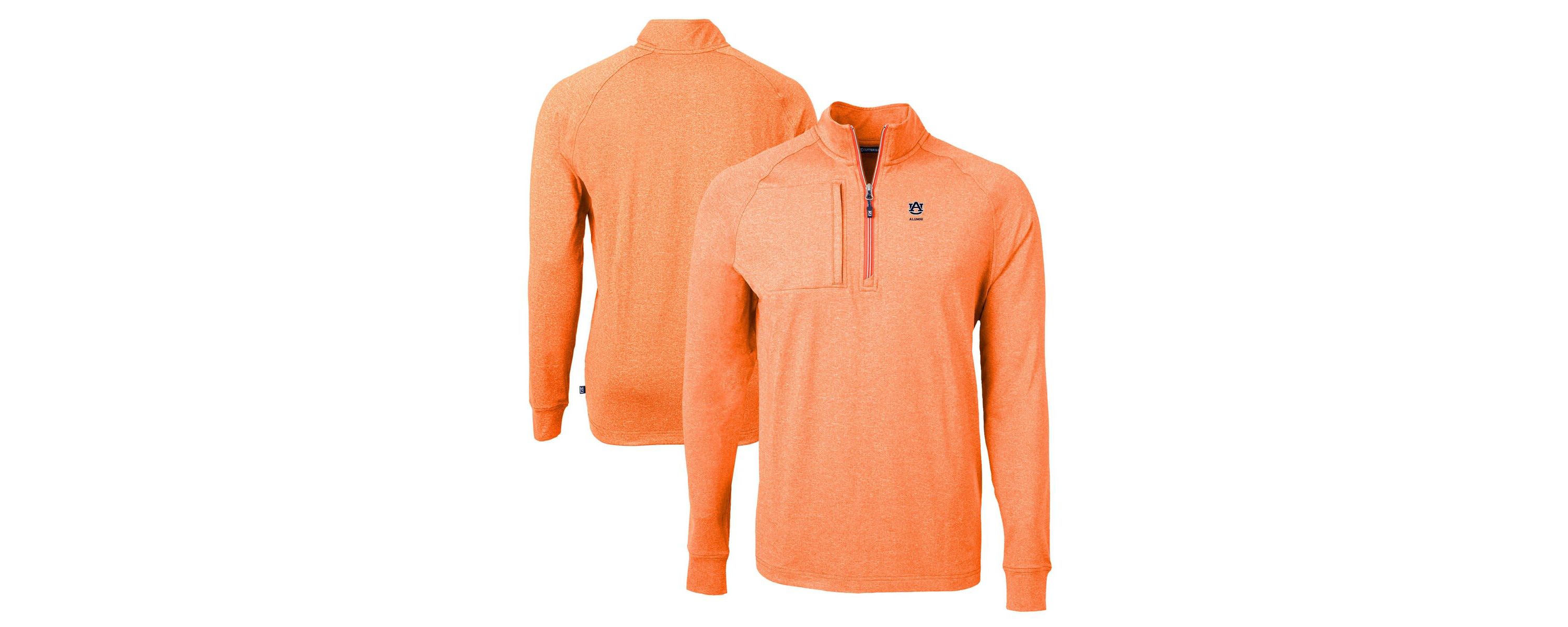 NCAA Auburn Tigers Alumni Logo Adapt Eco Knit ed Recycled Quarter-Zip Pullover Top