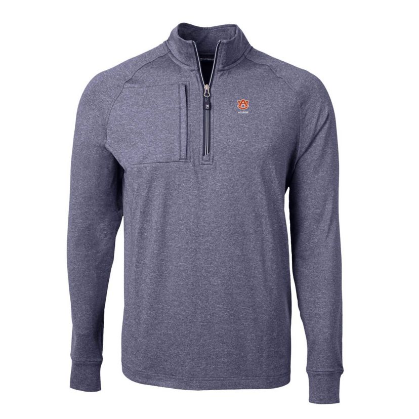 NCAA Auburn Tigers Alumni Logo Adapt Eco Knit ed Recycled Quarter-Zip Pullover Top