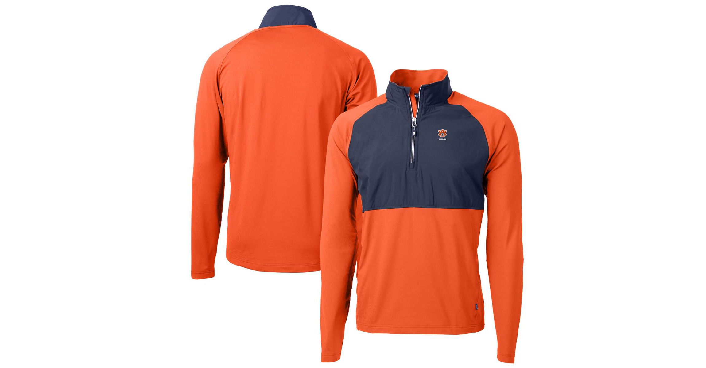 NCAA Auburn Tigers Adapt Eco Knit Hybrid Recycled Quarter-Zip Pullover Top